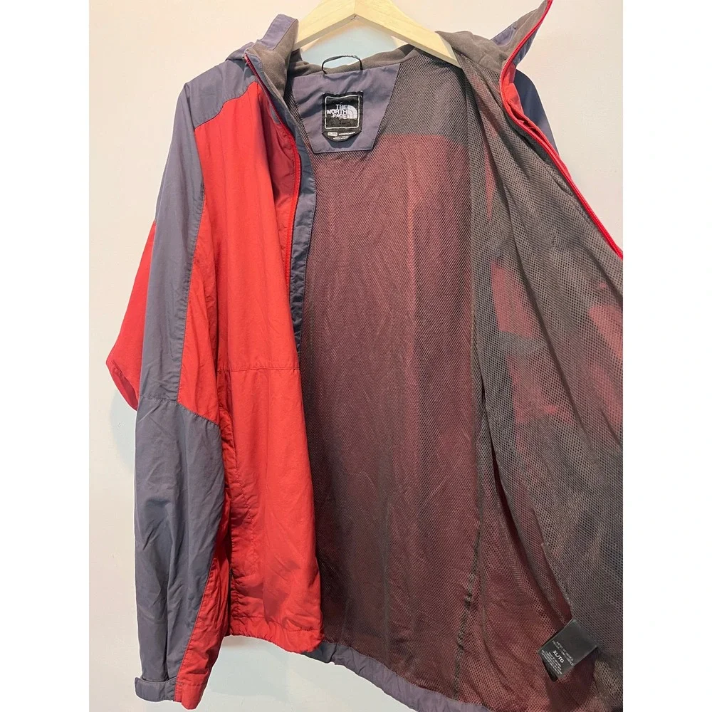 The North Face Men's Hydrenalite Two Tone Red Long Sleeve‎ Hooded Jacket XL